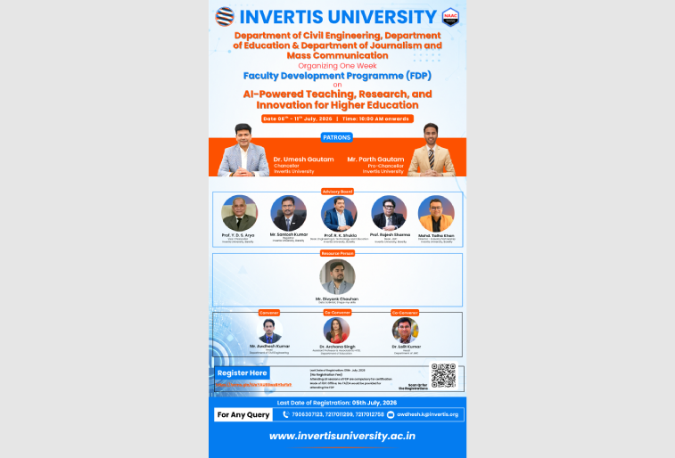 One-Week Faculty Development Programme (FDP) on "AI-Powered Teaching, Research, and Innovation for Higher Education"