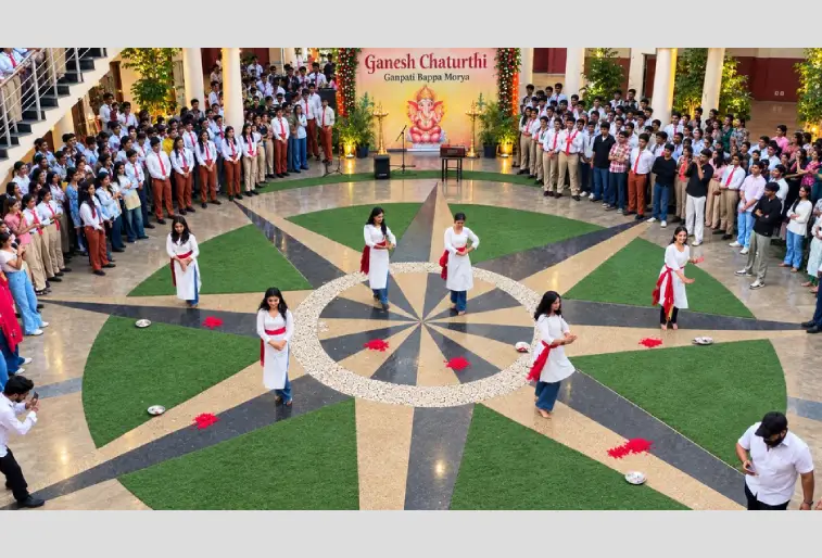 Invertis University Celebrates Ganesh Chaturthi with Devotion and Cultural Performances